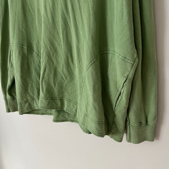Aerie Beach Weekend Oversized Hoodie Sweatshirt Green Women's Size Medium - Picture 2 of 8